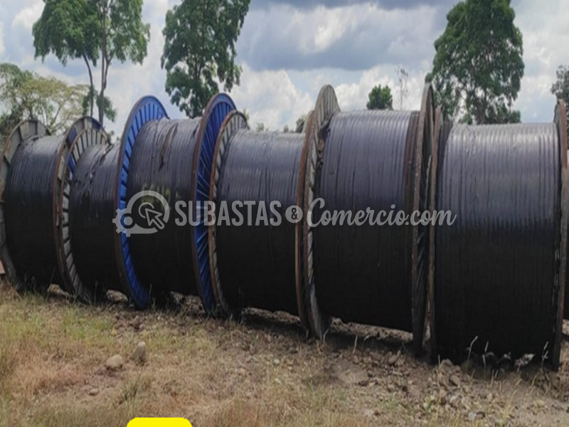 Chatarra de cable de cobre en carretes Aprox.: 37.895 Kg